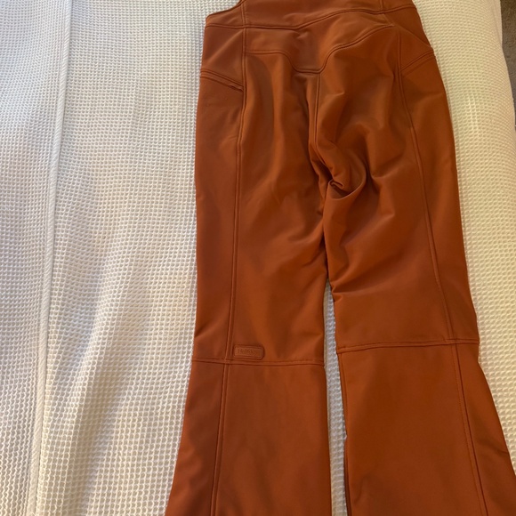 Halfdays Isabel Soft Shell Bib Pants in Discontinued Color Rust - Picture 3 of 4